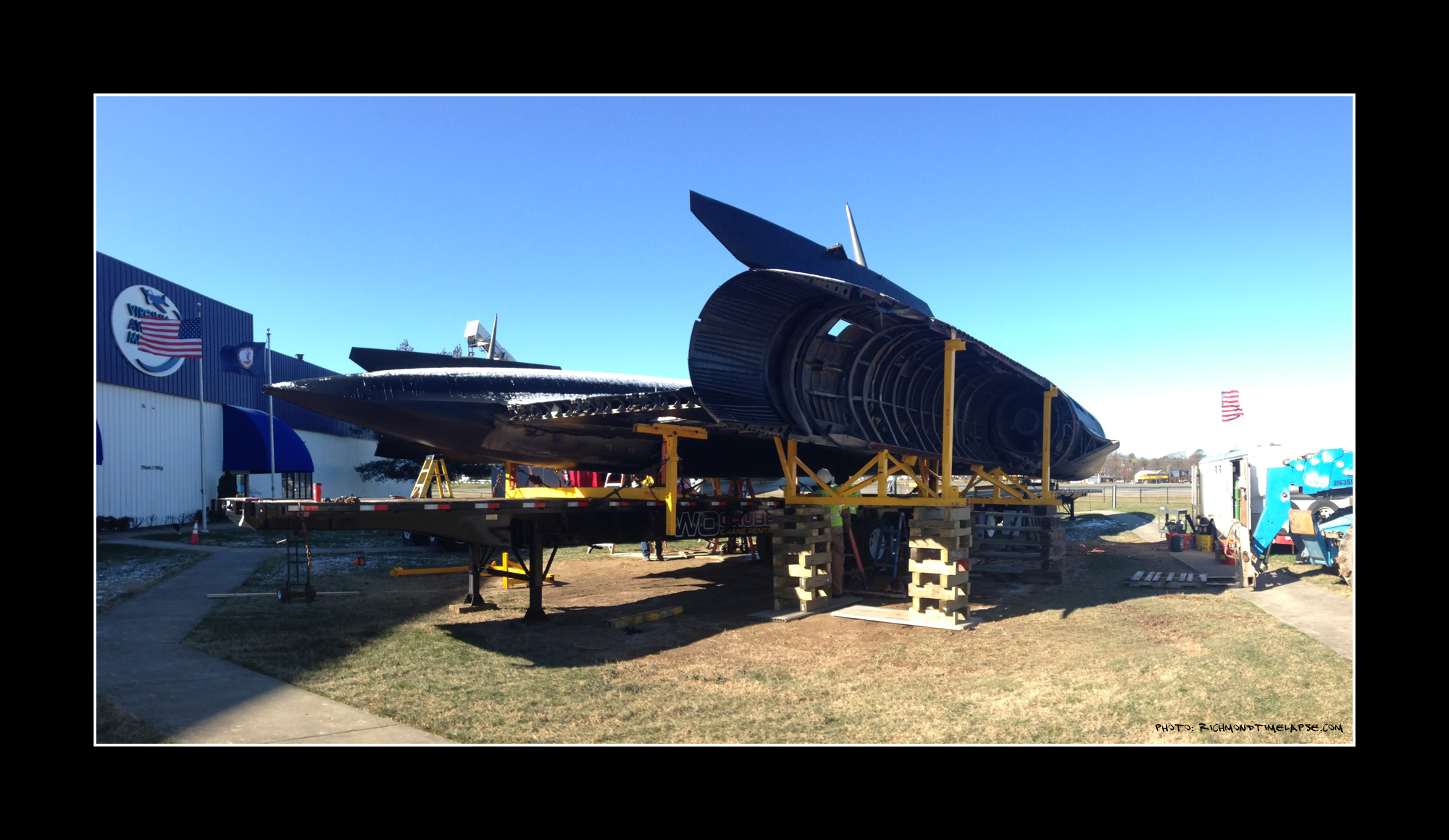 SR-71 Spy Plane moved to Science Museum of VA